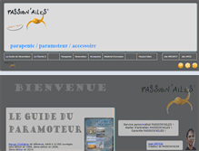 Tablet Screenshot of passion-ailes.com